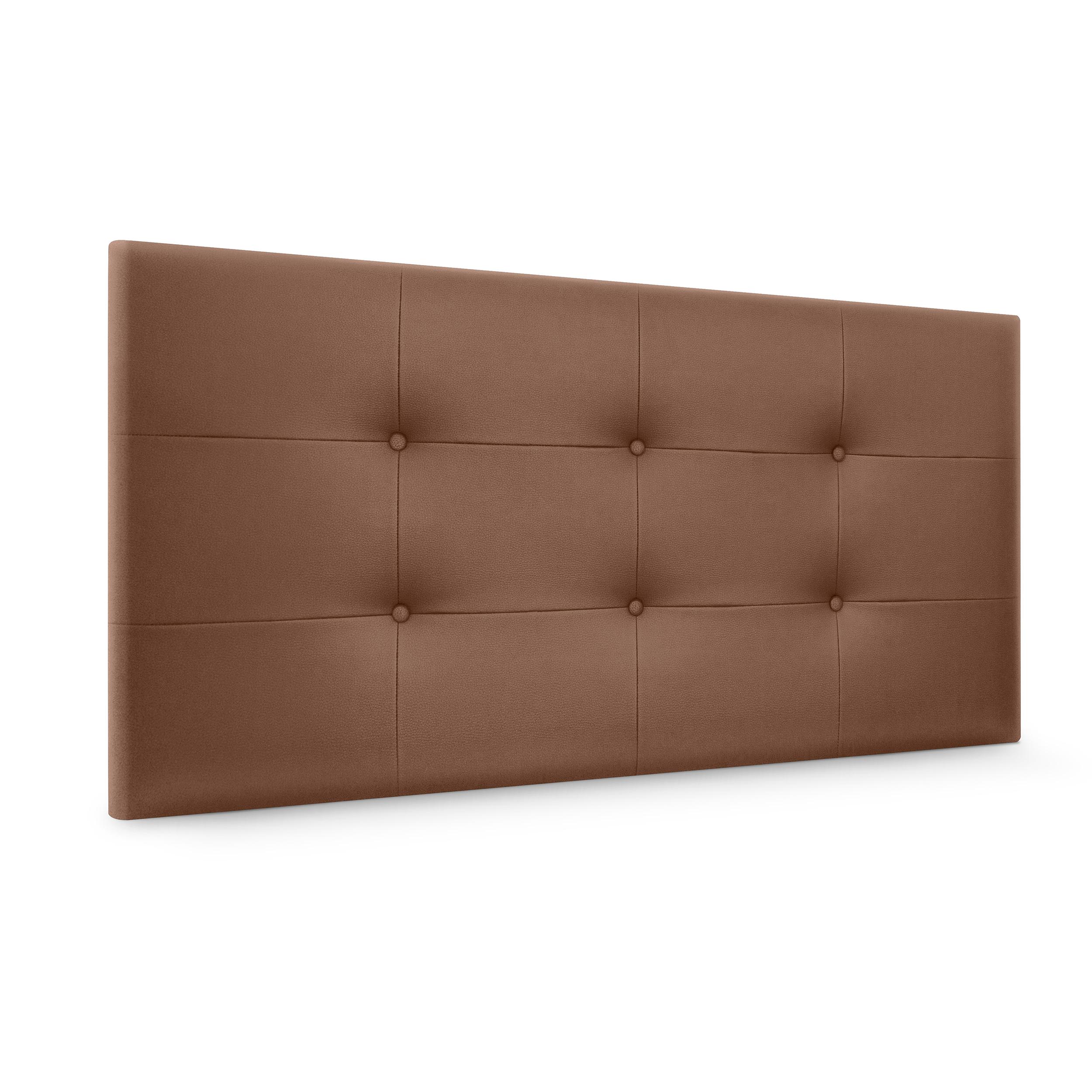 DHOME Cabecero Capitone Tapizado Polipiel o Tela Acualine con 8cm de Grosor Cabezales de Cama Acolchado Capitoné Cabeceros de Cama (Arcilla Polipiel)