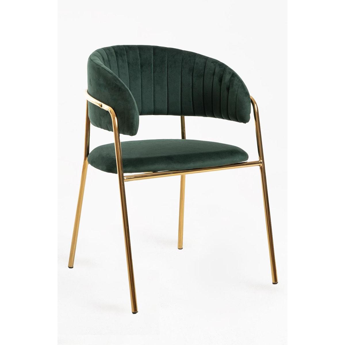 Regalos Miguel - Sillas Comedor - Silla Moniel Golden Terciopelo - Verde