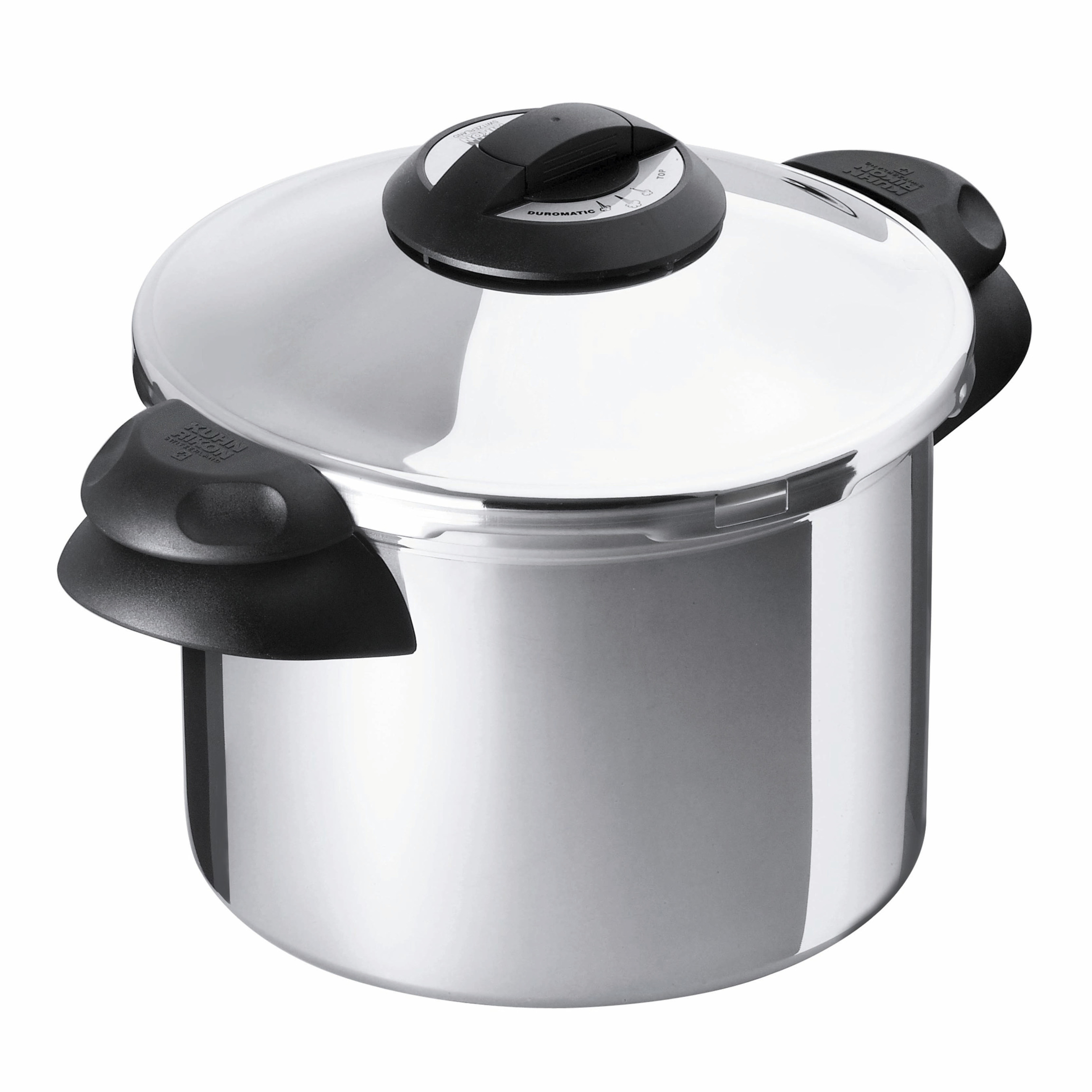 Kuhn Rikon Duromatic Top Olla a Presión 4L 24cm, Acero Inoxidable 18/10, Apta Inducción, Súper Rápida, Despresurización Automática