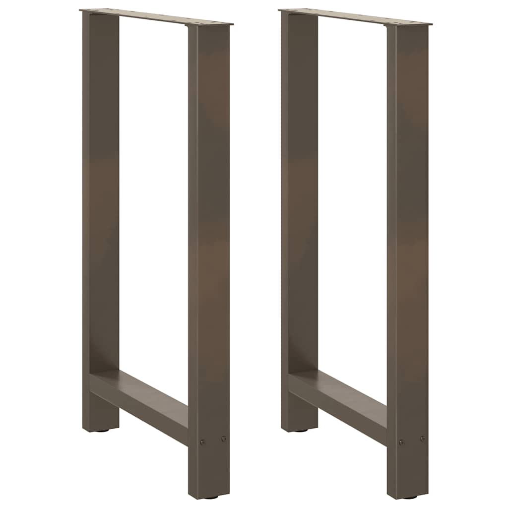 vidaXL Patas para mesa de bar (2 unidades, 60 x 100-101 cm, acero)