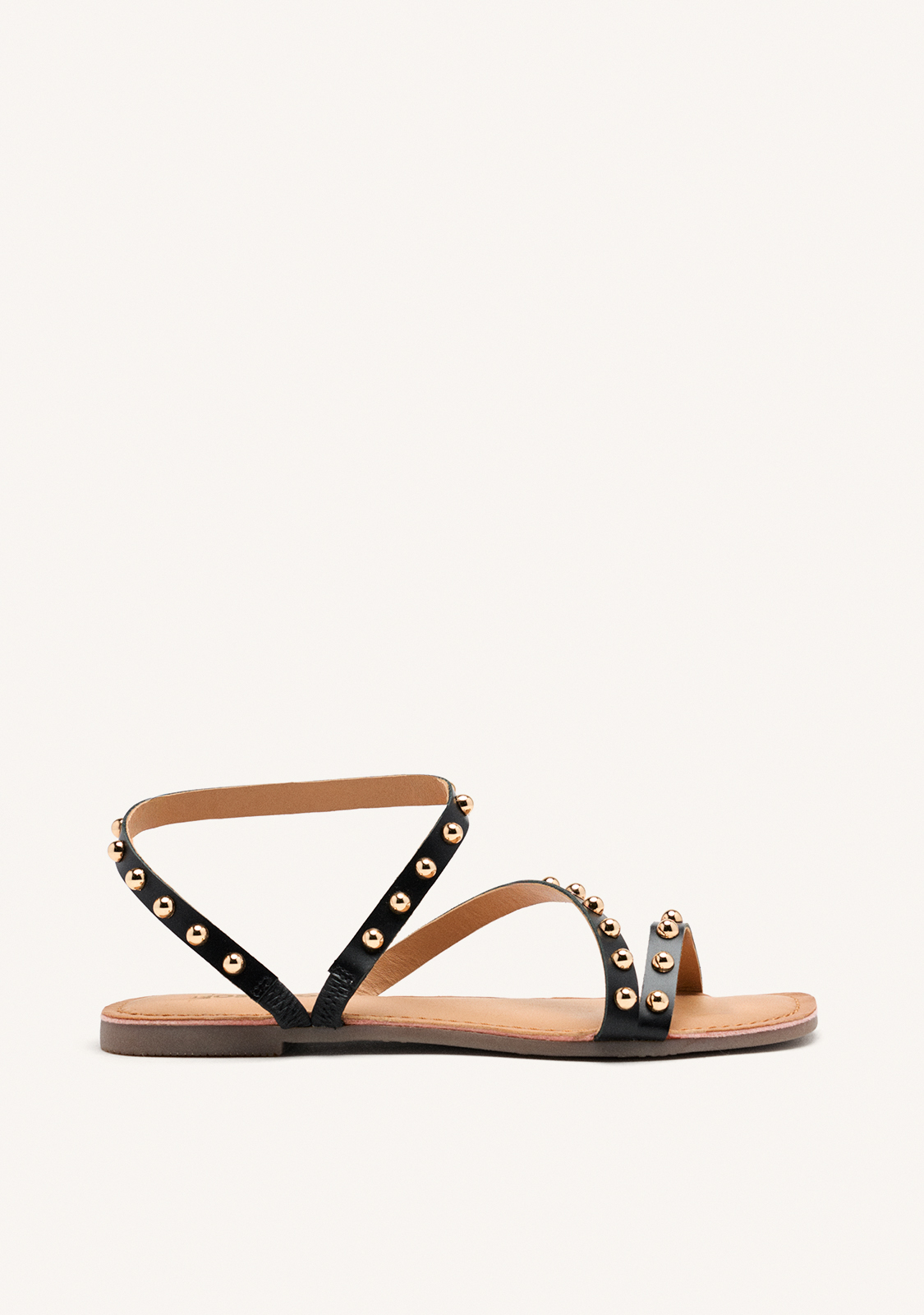 Sandalias Piel Tachas Necedah