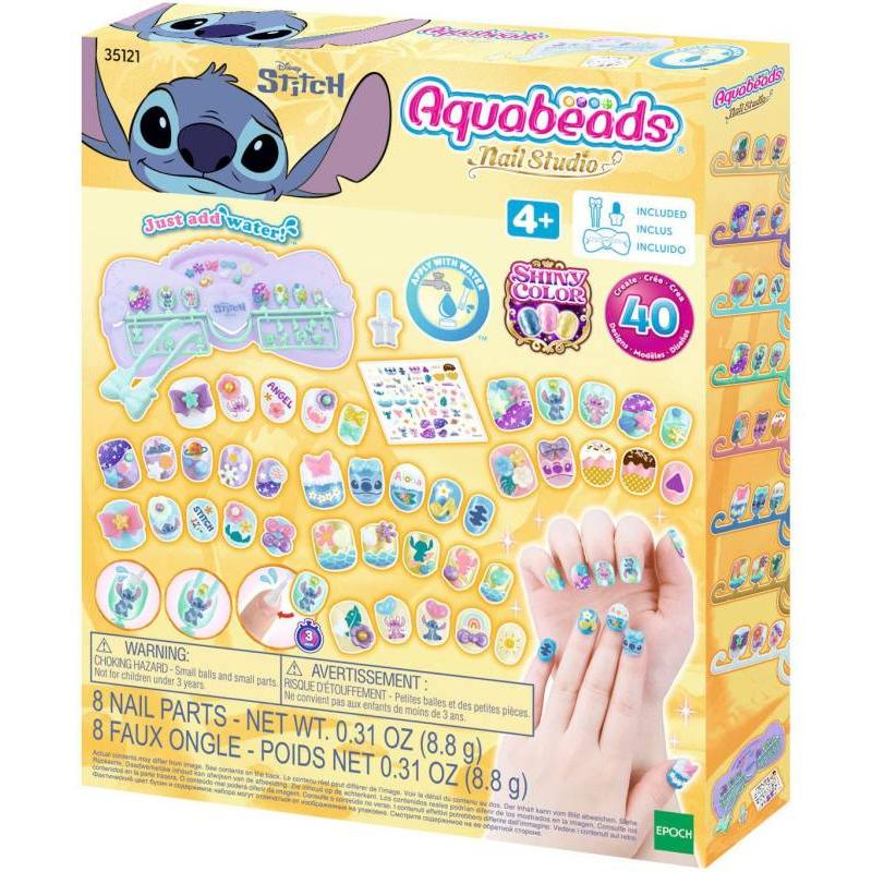 AQUABEADS KIT DISEÑA LAS UÑAS STITCH - ARTE INFANTIL CON AGUA