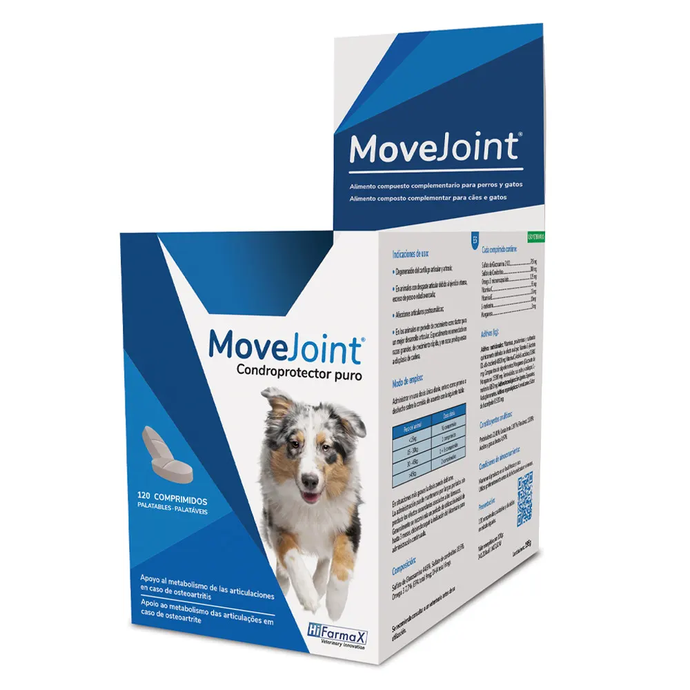 MOVEJOINT 120 comprimidos condroprotector puro para perros Hifarmax