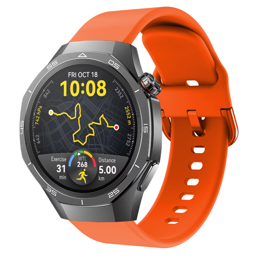 Correa de silicona para Huawei Watch GT 5 - 46mm / GT 5 - 46mm / GT 4 - 46mm / Amazfit GTR 4 / Bip 5 / Garmin Vivoactive 4, Diseño Modelo Hebilla Ancho 22mm