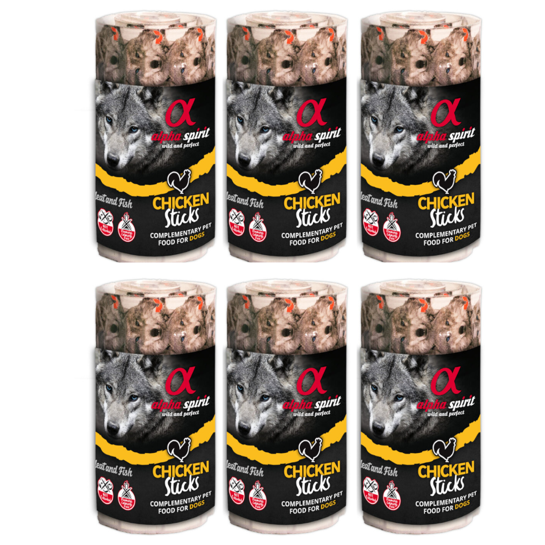 Alpha spirit Barritas para Perro de Pollo (16 unds) (6 BLISTER ) Comida y golosinas para perros