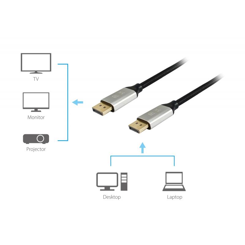 CABLE EQUIP DISPLAYPORT A DISPLAYPORT 1.4 5M