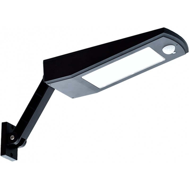 TIENDA EURASIA - Aplique de Pared Solar de Exterior, Panel de Policristalino, Sensor Movimiento 5M,  IP65, 900Lm, 6000K