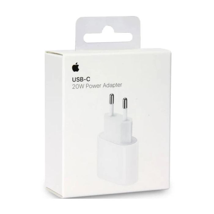 Apple Adaptador de corriente USB-C de 20 W - Cargador para iPhone con  capacidad de carga rápida, cargador de pared tipo C