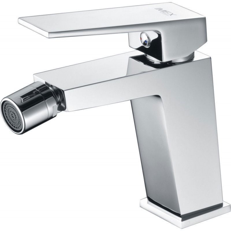 Imex Art BDAR025-2 Grifo monomando para bidé con rótula orientable y cierre cerámico acabado en cromado