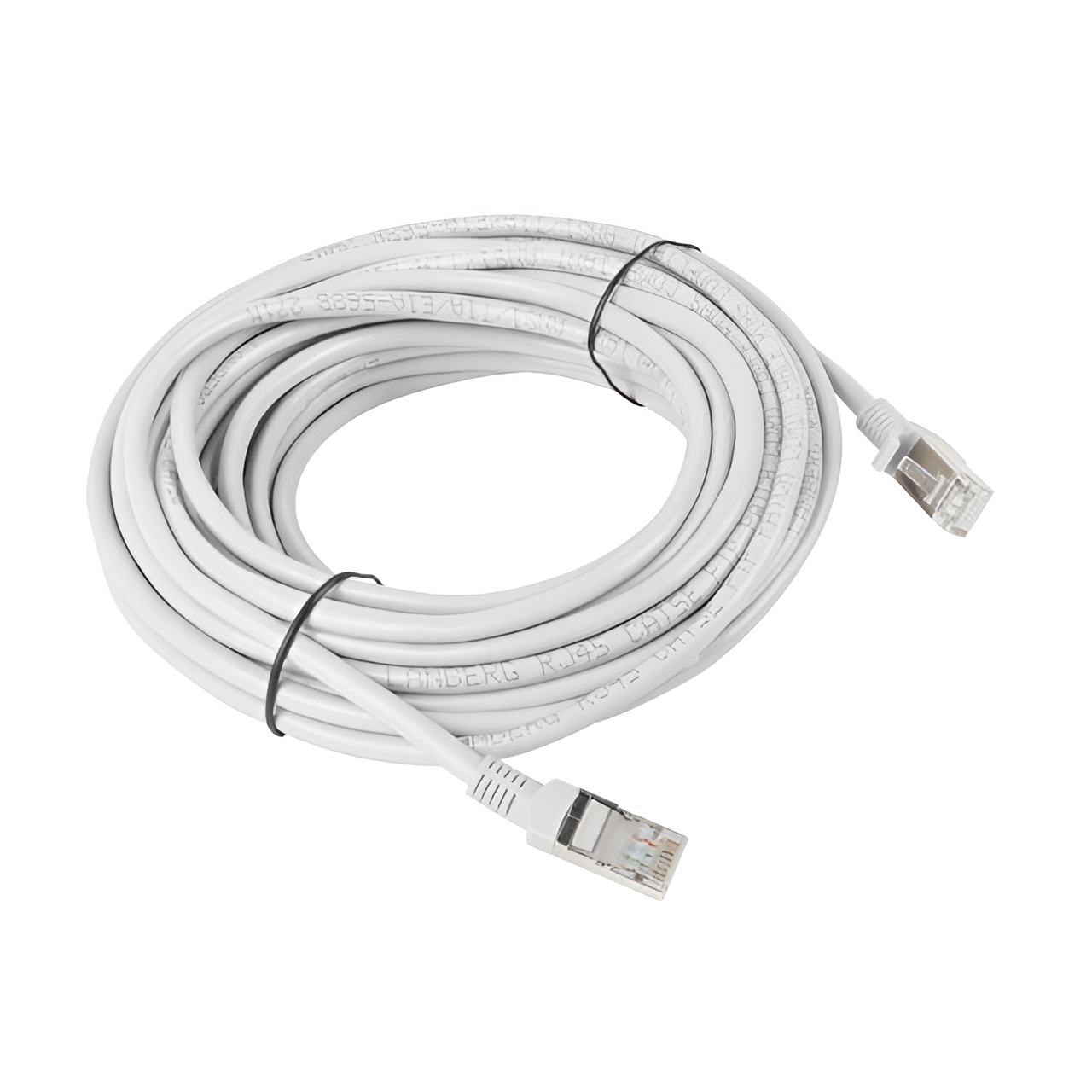 LANBERG PCU5-10CC-1000-S 10M Ethernet Cable, Cat 5E, RJ45, U/UTP, Gray, Plug and Play, 100 MHz, for high-speed network connections, CE certified, 1 piece.