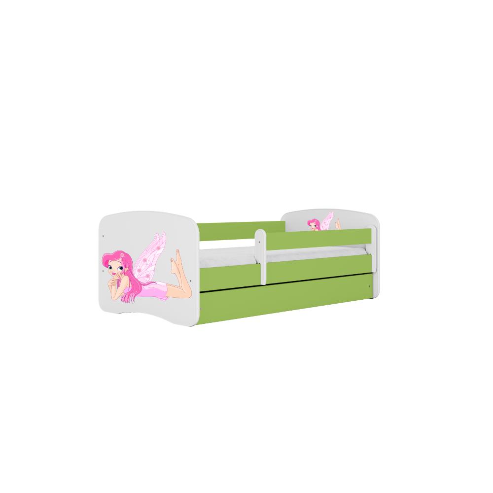 Cama 160 x 80 cm Kocot Kids BabyDreams Fairy com asas Green
