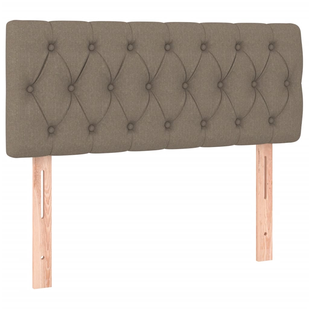 vidaXL Cabecero con LED de tela gris taupe 90x7x78/88 cm