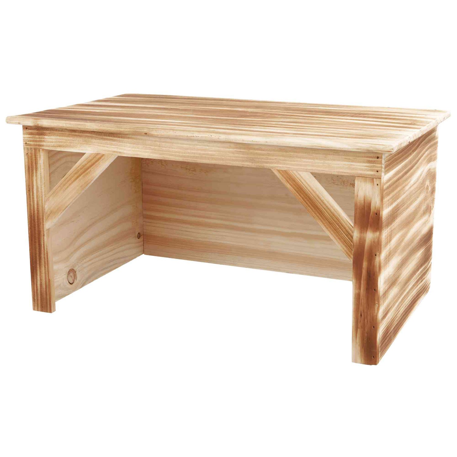 Trixie Casita Madera Natural Living - Refugio para Animales Pequeños con Plataforma Elevada