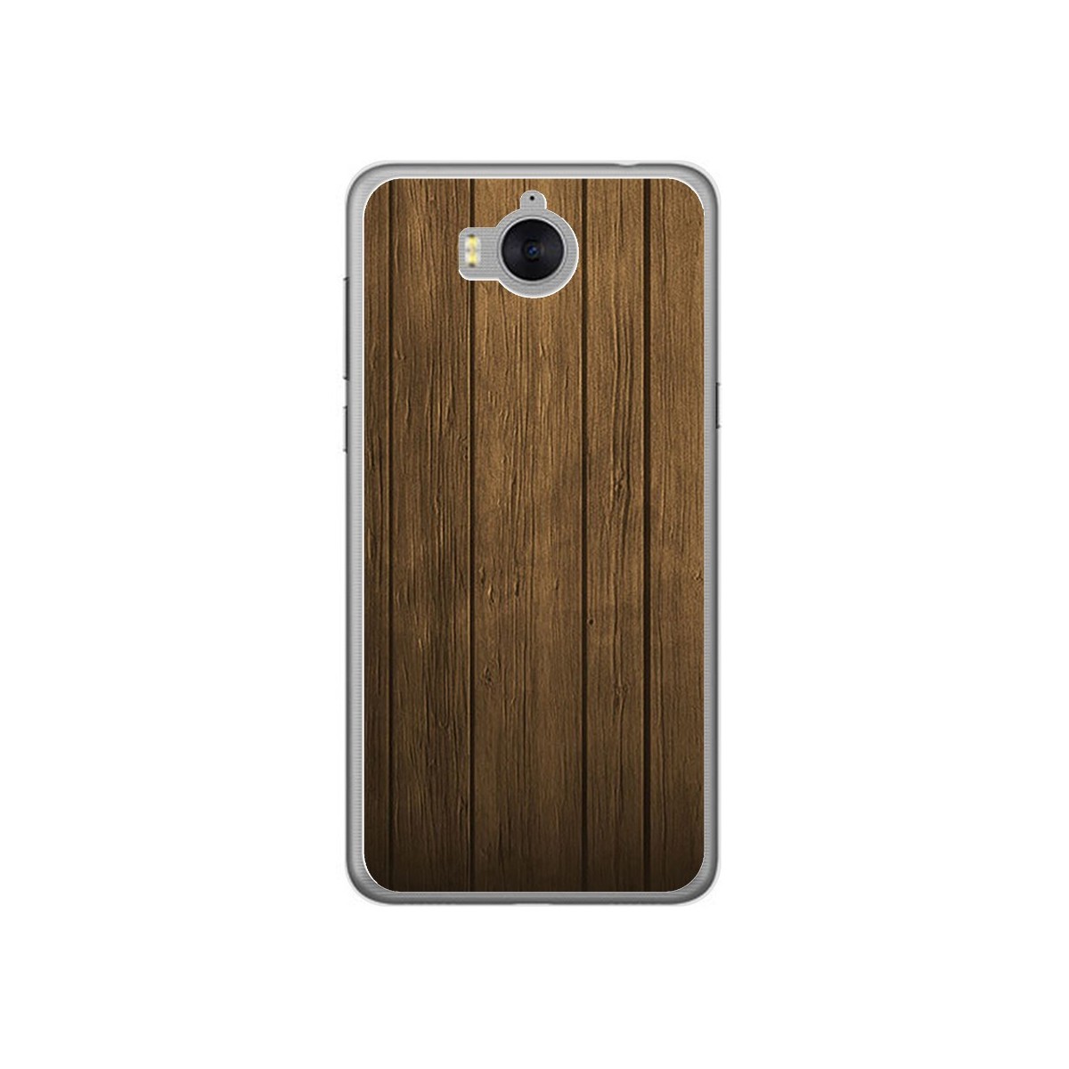 Tumundosmartphone Funda Gel Tpu para Huawei Y6 2017 Diseño Madera Dibujos