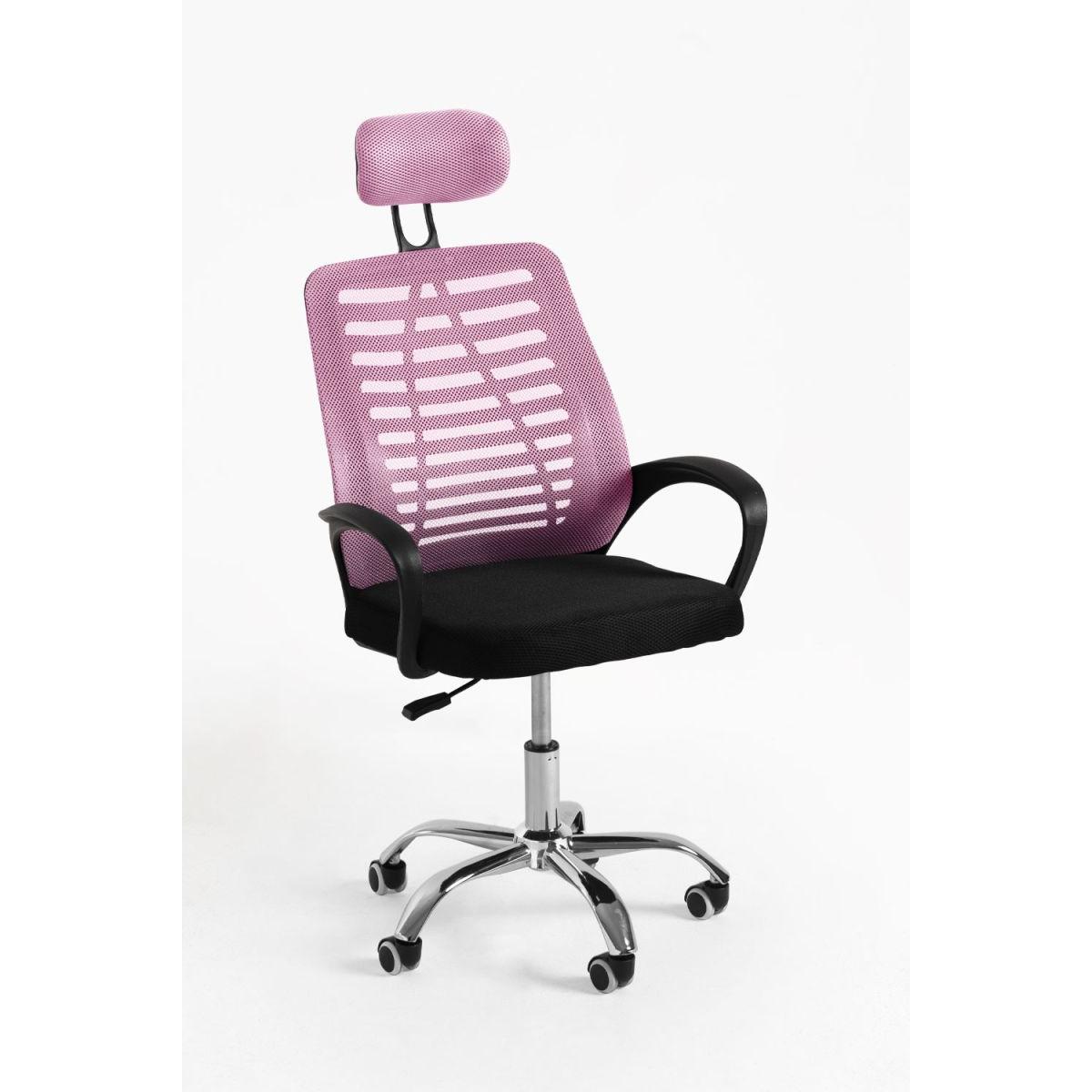 Regalos Miguel - Silla de Oficina Kontor en Rosa claro - Máxima Ergonomía - Ideal para Escritorio y Gaming