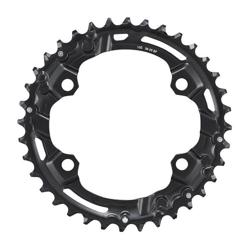 Shimano - Plato Deore 36D para platos de bielas FC-M4100-2 y FC-M4100-B2, compatible con transmisiones Shimano Deore, ideal para bicicletas de montaña y uso todoterreno