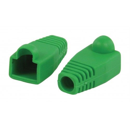 CABLEPELADO Funda para conector de red RJ45 | Funda Cable de Red LAN Ethernet | Apto para Cat 7, Cat 6, Cat 6e, Cat 5, Cat 5e | Bolsa 10 unidades | Verde