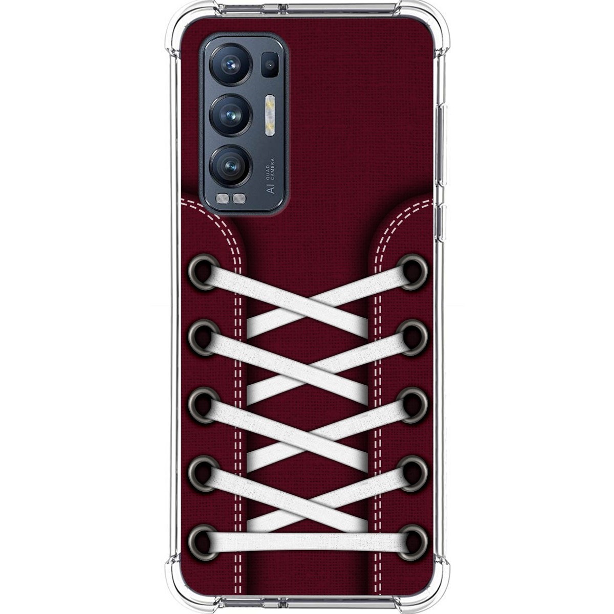 Tumundosmartphone Funda Silicona Antigolpes para Oppo Find X3 Neo 5G diseño Zapatillas 17 Dibujos