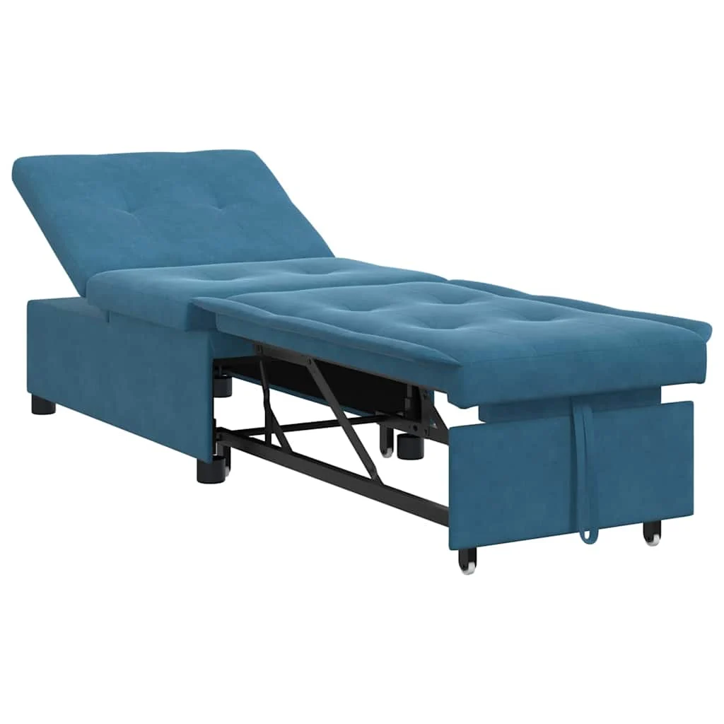 Sofá cama Azul 194 x 67 x 82 cm Terciopelo