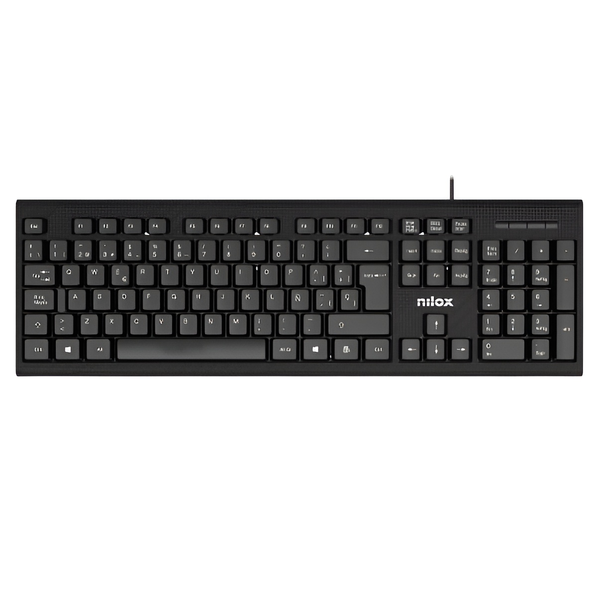 Teclado con Cable Nilox Negro Español USB