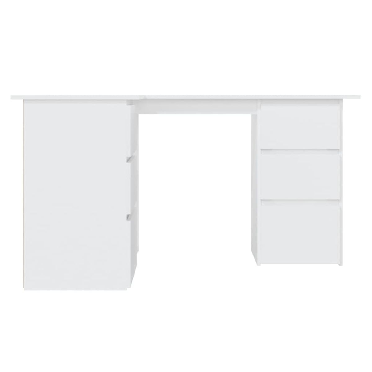 Escritorio esquinero Cum Laude 4 cajones + 2 puertas 76x145x100 cm