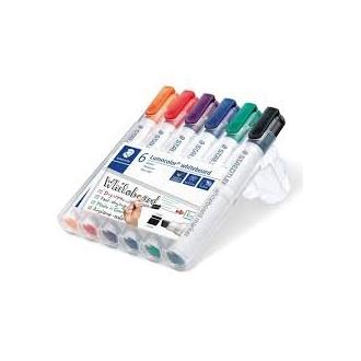 STAEDTLER ROTULADOR LUMOCOLOR 351BWP6 B/6 BISELADO PIZARRA BLANCA SUR ROTULADORES