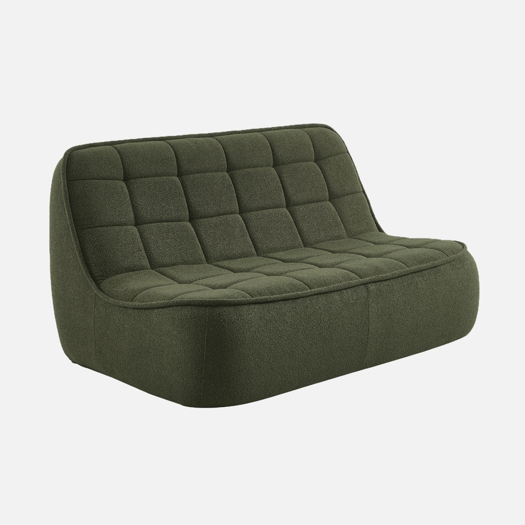 sweeek - Sillón borreguito texturizada, 2 plazas , Boni , 165x104x85