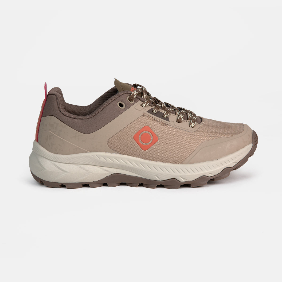 Izas - Zapatillas de Senderismo para Mujer - Yoshi-W - Tecnología de Suela TPR Antideslizante - Exterior de Malla y PU - Tacos de 2-3mm - Tracción en Todo Terreno - Color Natural - Tallas 36-41