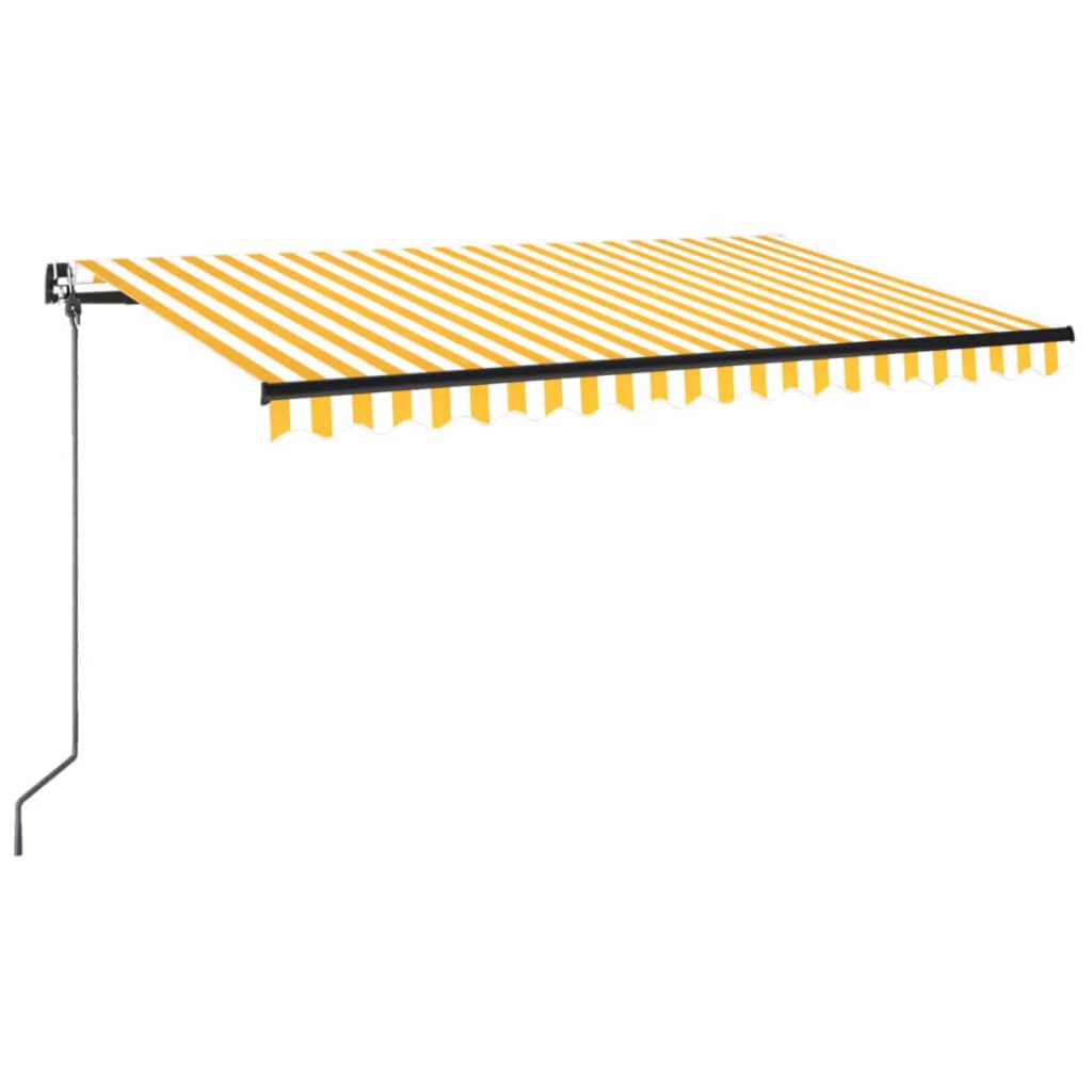 vidaXL Toldo Retráctil Poliéster y Acero 450 x 350 cm Multicolor