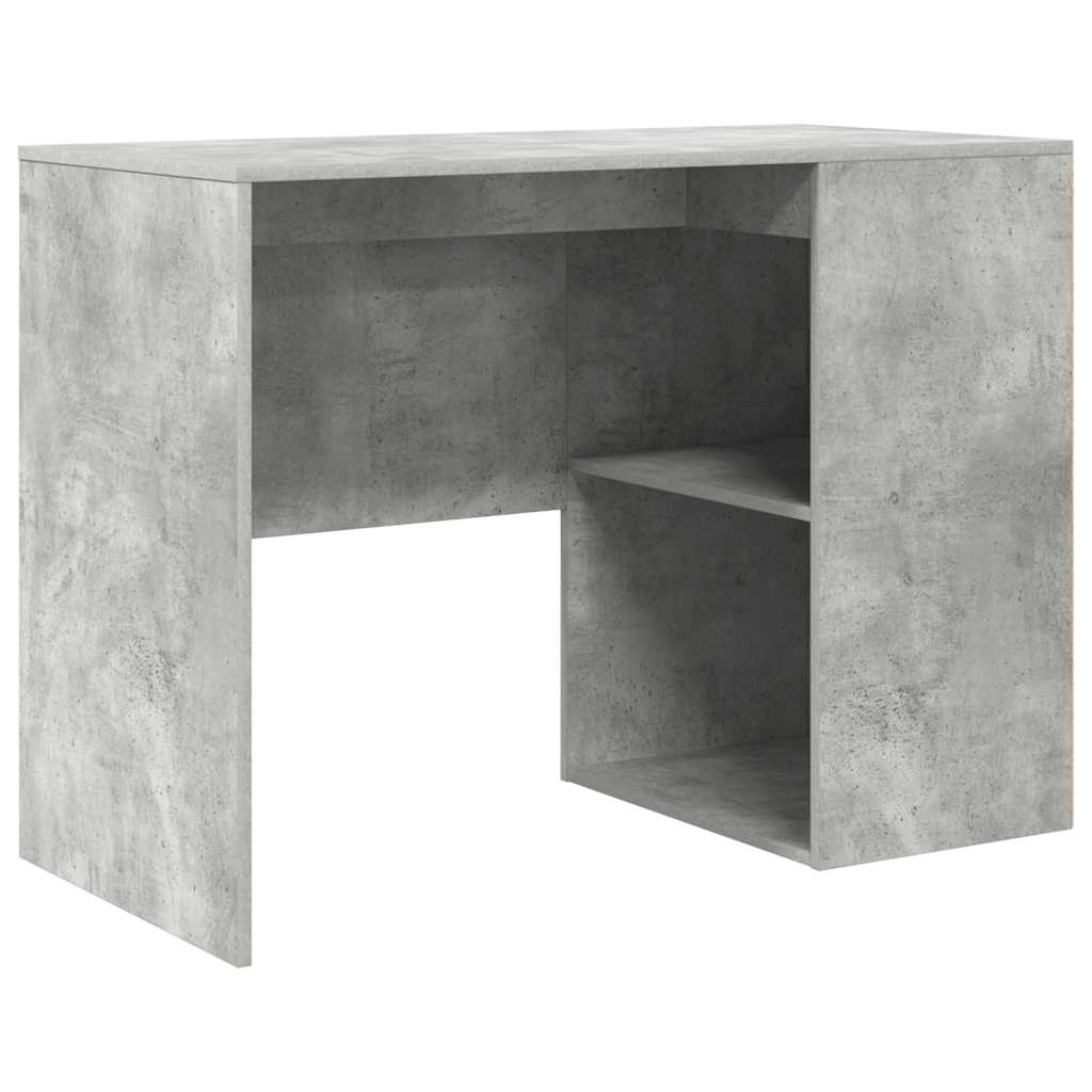 vidaXL Escritorio Gris Concreto 102 x 50 x 75 cm Madera de ingeniería