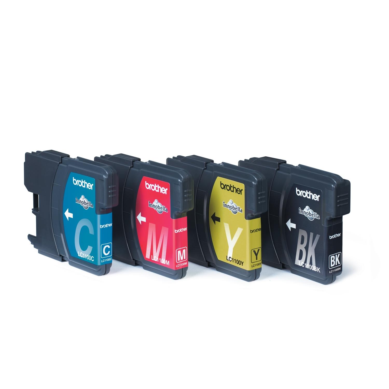 Cartucho de Tinta Brother LC1100 Value Pack para Impresoras - 4 Piezas