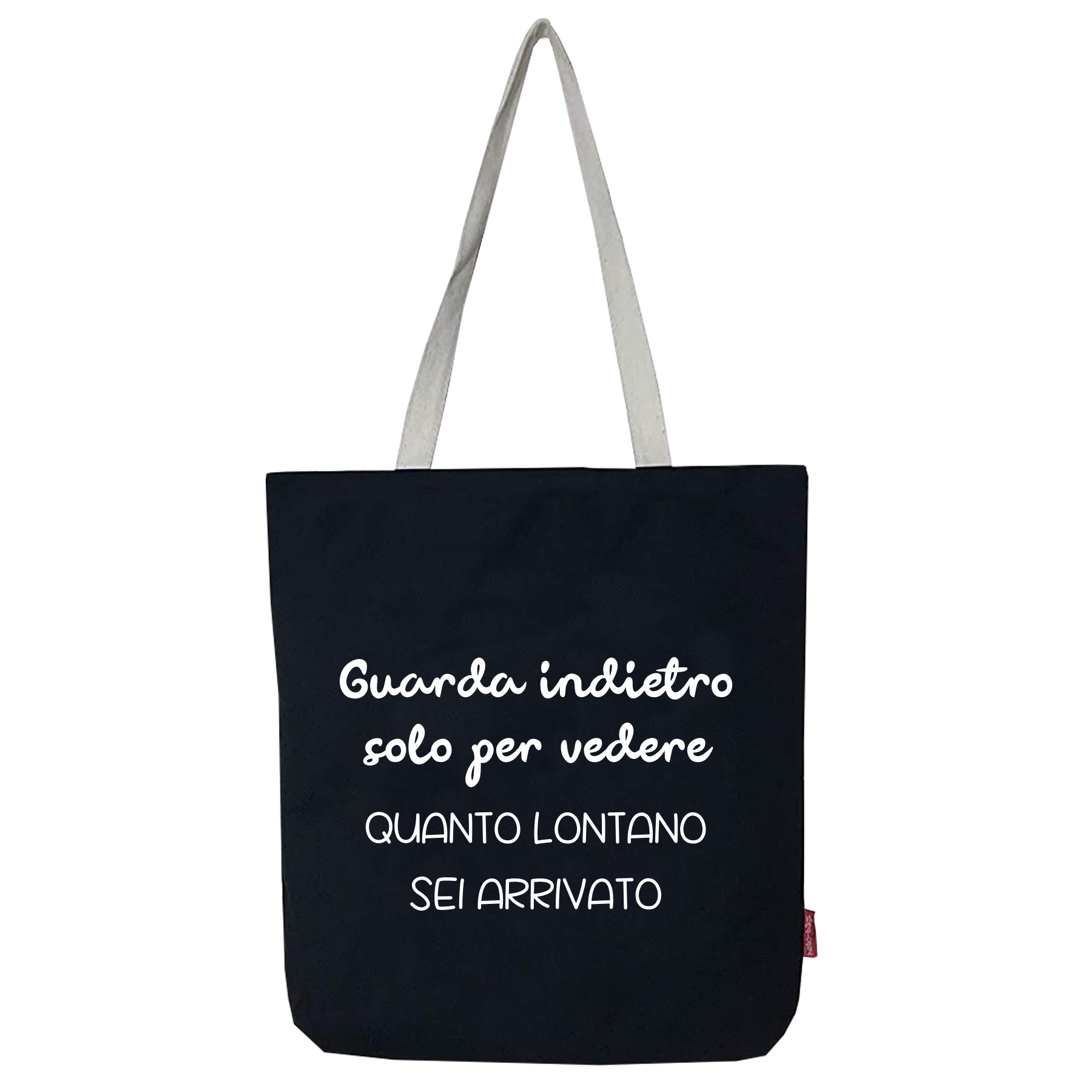 Hello-Bags. Bolso tote bag con cremallera, forro y bolsillo interior. Exterior: Algodón 100%. Incluye sobre kraft de regalo. Modelo GUARDA. Color: Crudo / Negro. Medidas: 37x38 cm.