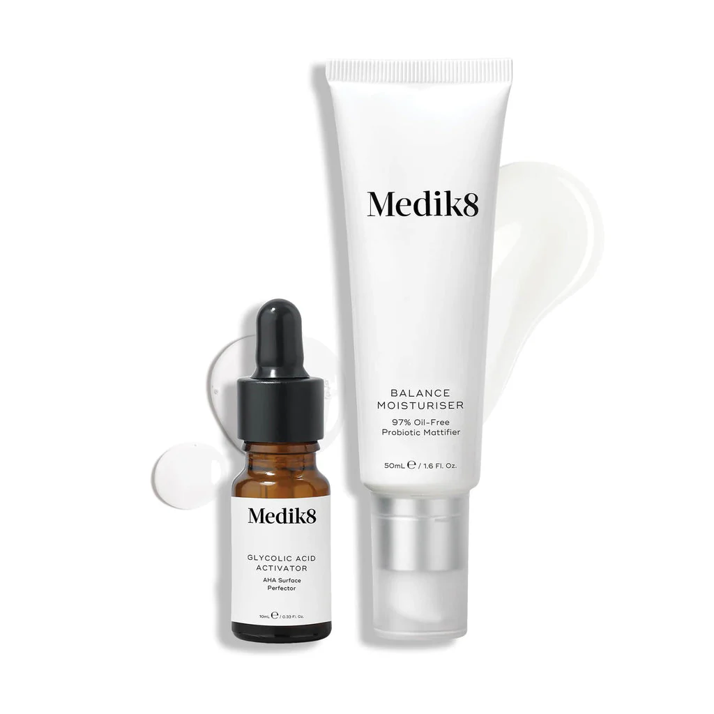 Medik8 Balance Moisturiser & Glycolic Acid Activator 2 Productos