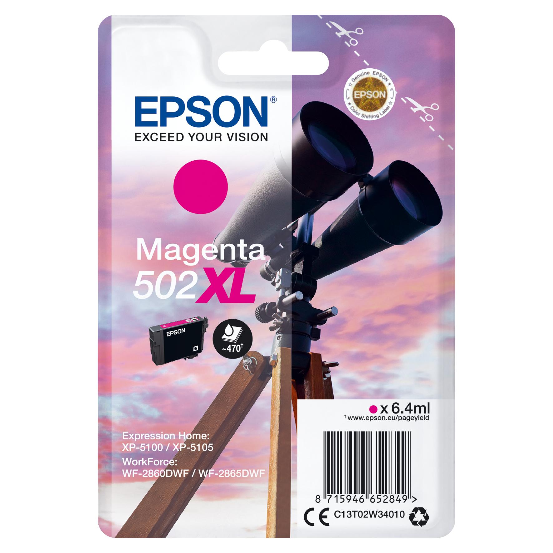 Epson 502XL Magenta C13T02W34010