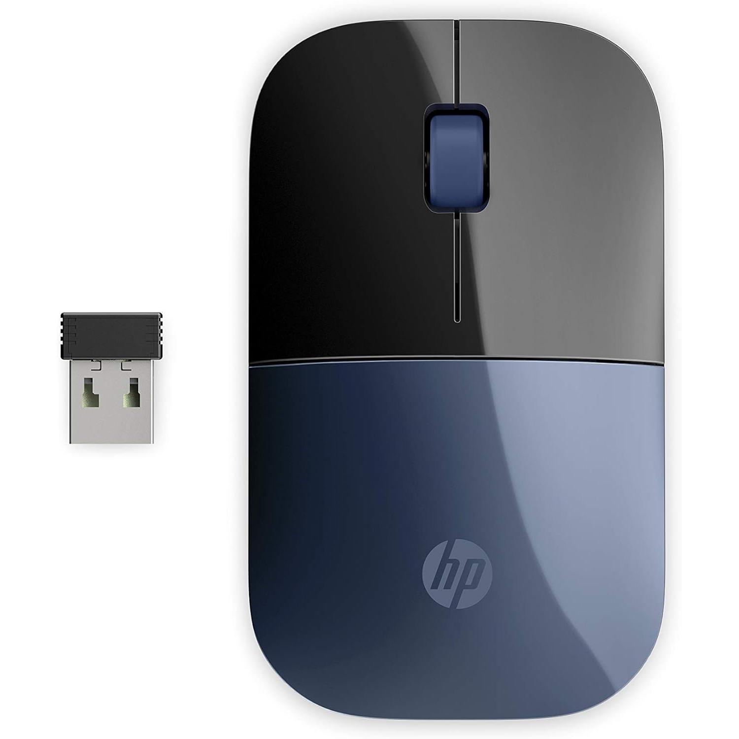 Ratón Inalámbrico HP Z3700 Azul Lumiere LED Azul 1200 PPP Duración Batería 16 Meses