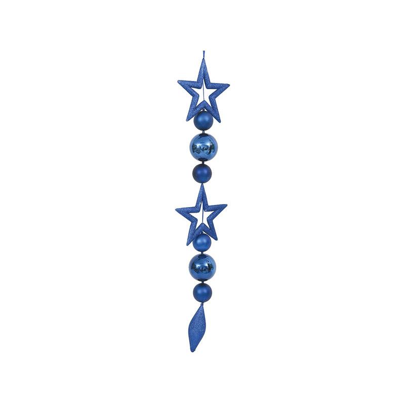 Gerimport Guirnalda Decoración Navidad Azul 130 Cm - Adornos Navideños Elegantes
