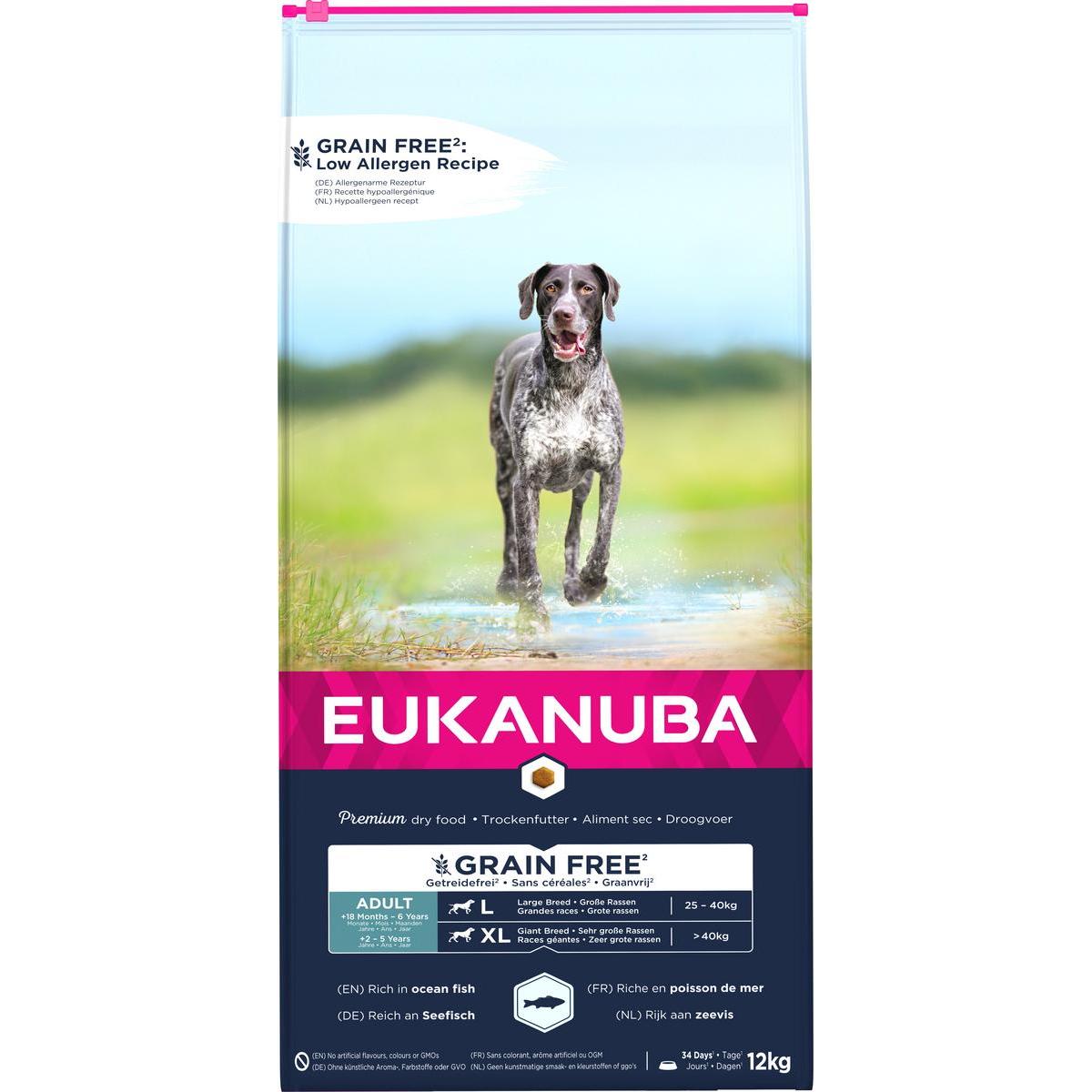 Eukanuba Grain Free  Alimento Para Perros Adultos De Razas Grandes