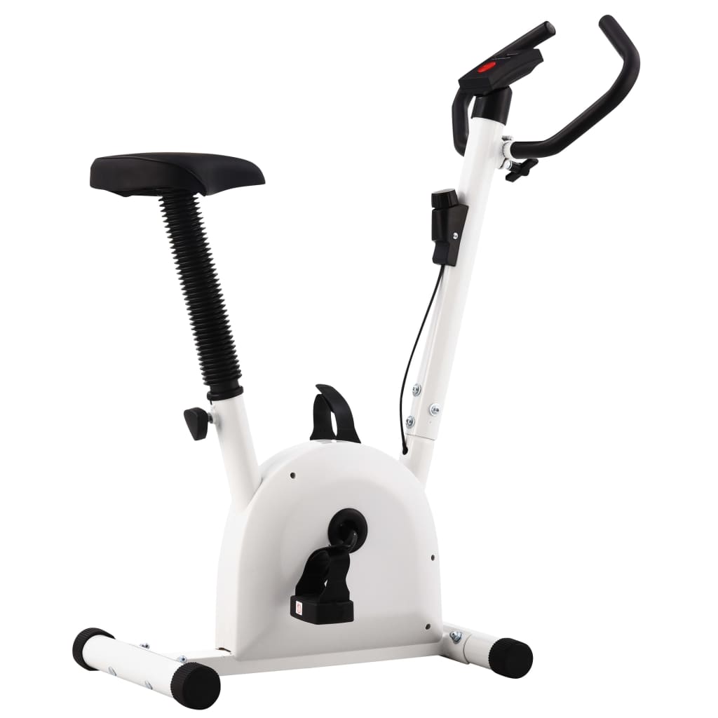 vidaXL Bicicleta Estática con Resistencia de Cinta Ejercicio Gimnasio Color Blanco,  Negro, y mas