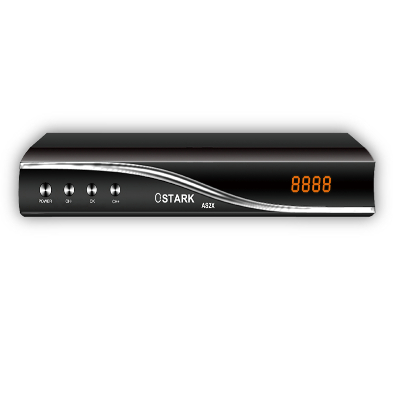 Ostark AS2X, Receptor de satélite, DVB-S/S2/S2X, Satelite con puerto scart, RJ45, Usb wifi incluido