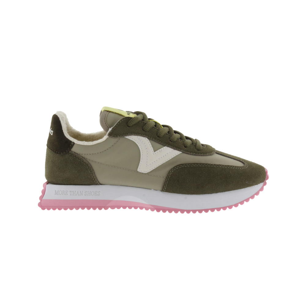 Victoria Cosmos Zapatillas de nylon con piezas de serraje al tono y suela en sierra 1134110