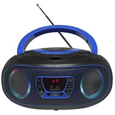 Denver TCL-212BT BLUE reproductor de CD Reproductor de CD portátil Negro, Azul