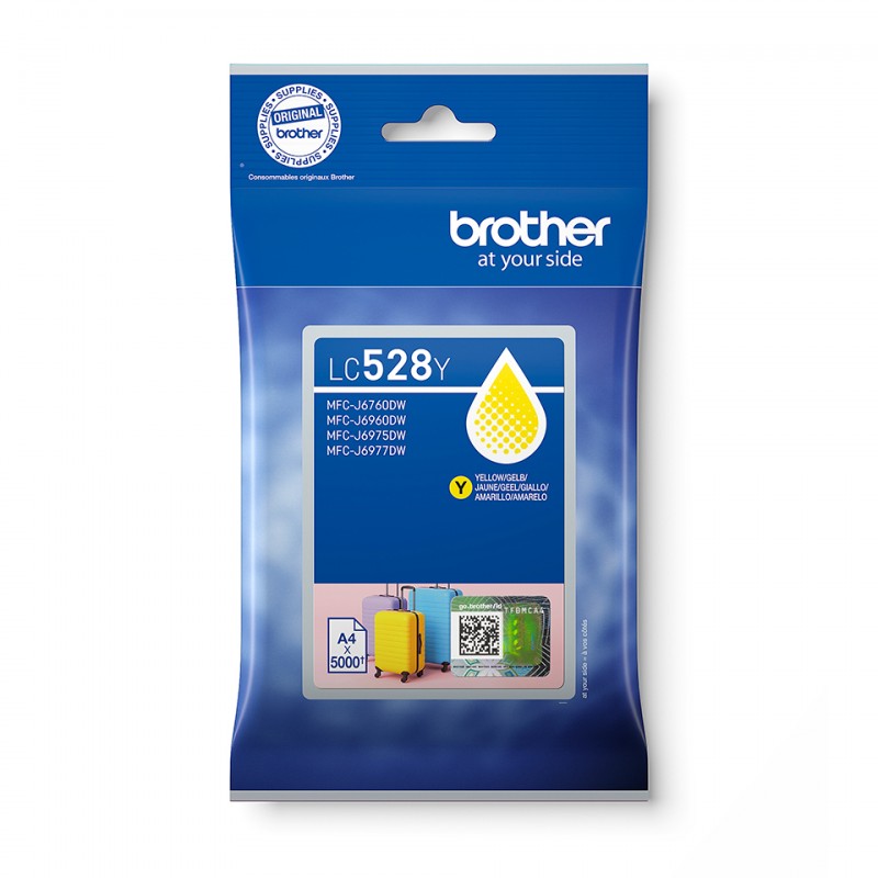 Brother - LC528Y cartucho de tinta 1 pieza(s) Original Amarillo LC528Y