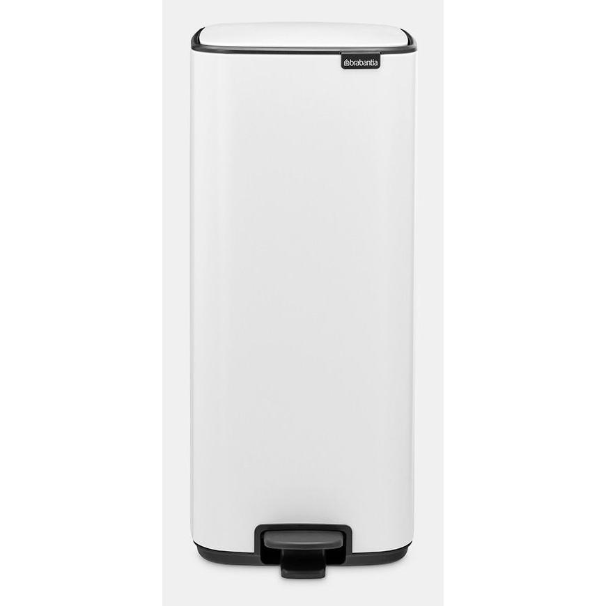 Brabantia Bo Pedal Bin 30 L Rectangular Acero Blanco