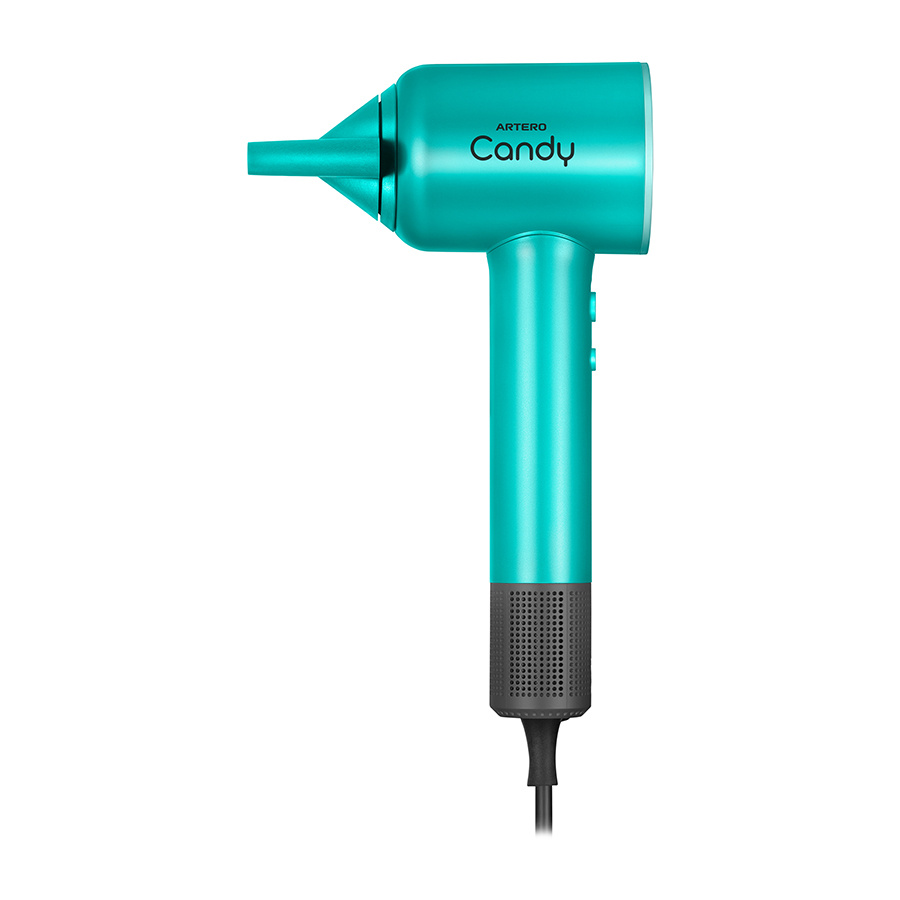 Artero Candy Secador de mano Bldc. Reduce la fatiga y mejora la comodidad en jornadas largas. Brushless. 1600W. Tamaño Ultra-Compacto y ligero.