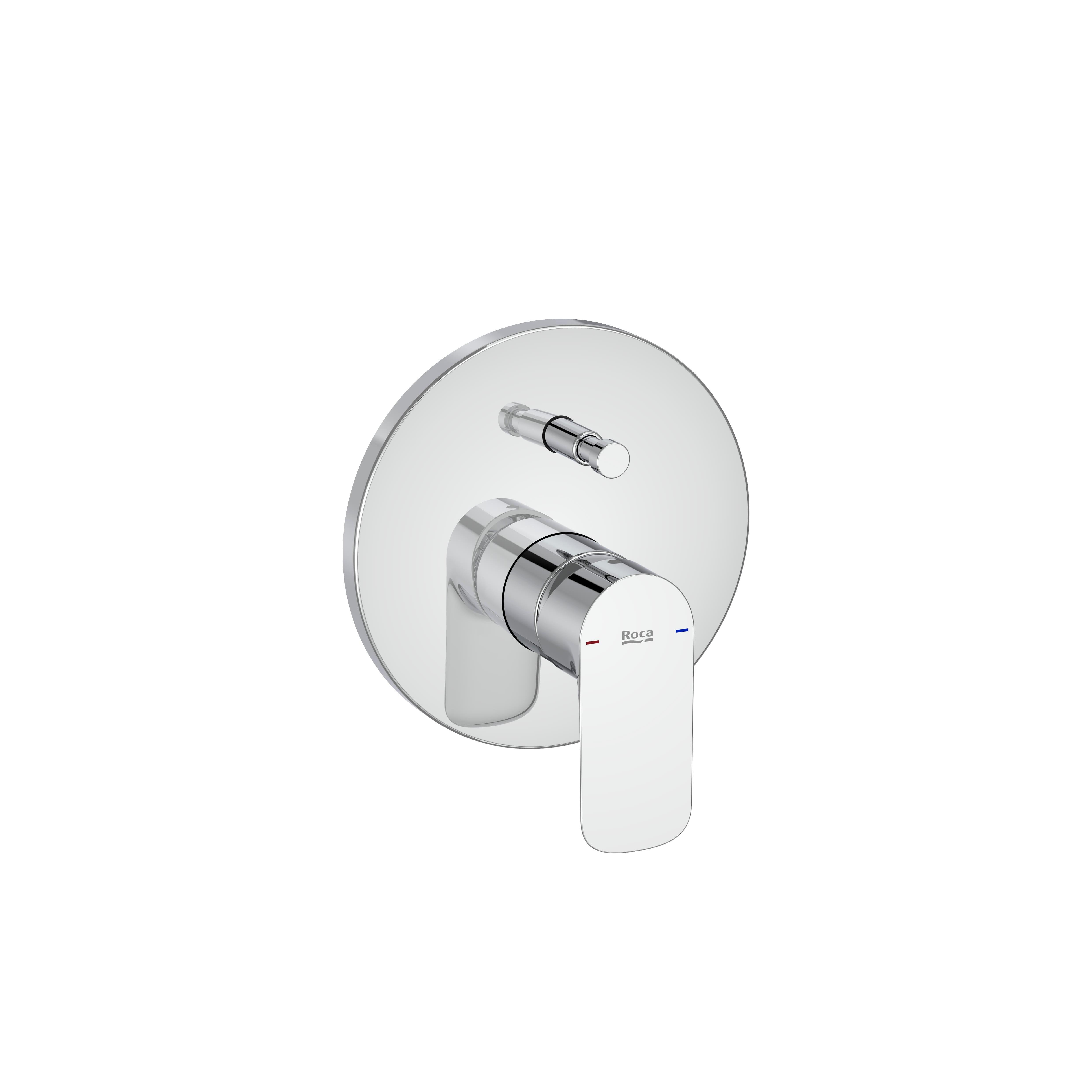 ROCA A5A066EC00 CALA Grifo Monomando Empotrable Baño-Ducha Con Cuerpo Empotrable Cromo - ref: A5A066EC00