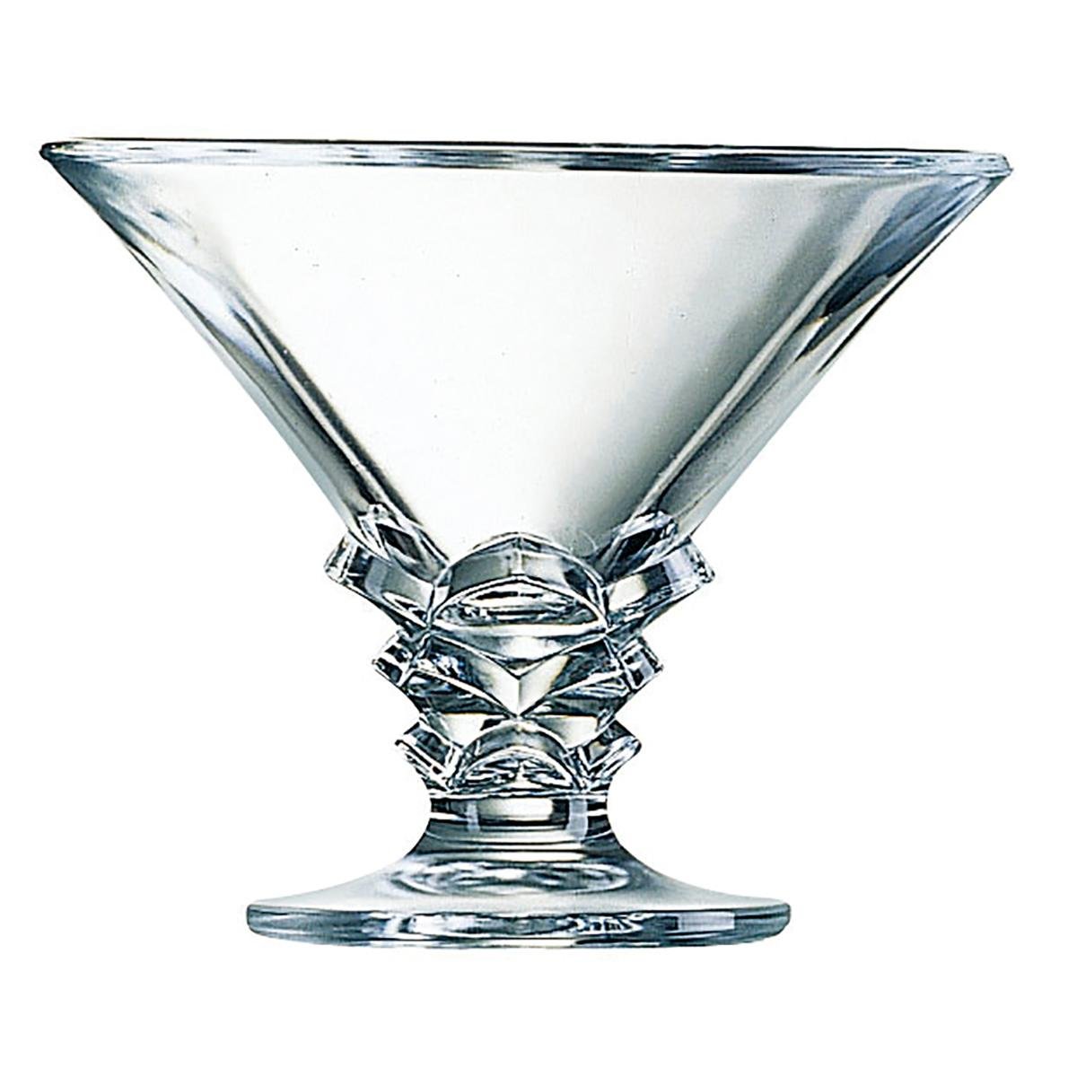 Copas de Helado Arcoroc Palmier – Juego de 6 – Vidrio Transparente 21cl y 37cl – Diseño Elegante y Tropical