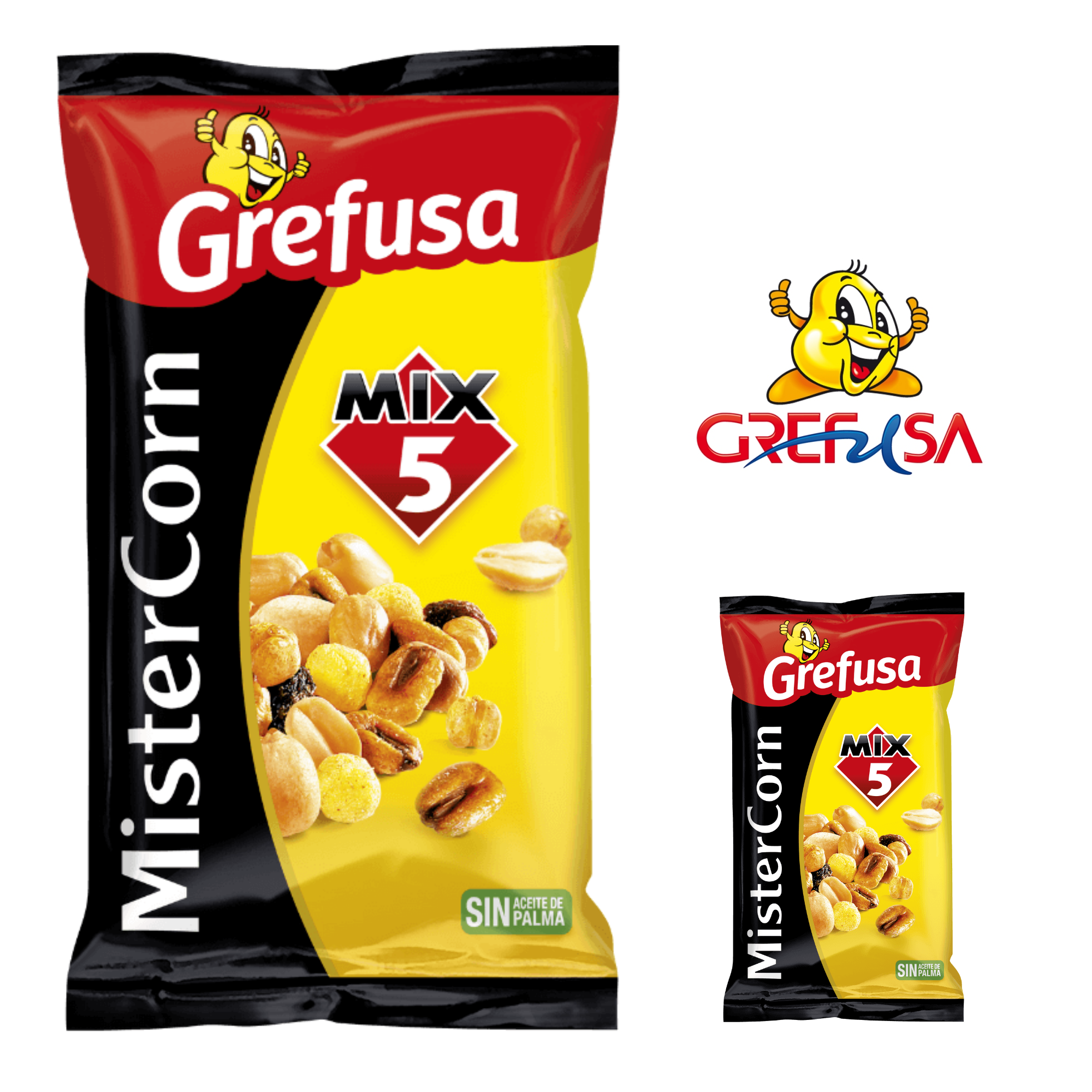 Grefusa | MisterCorn Mix5 Classic 18 x 115 gramos. - 18 Bolsas de Mezcladillo MisterCorn Mix5 de Grefusa