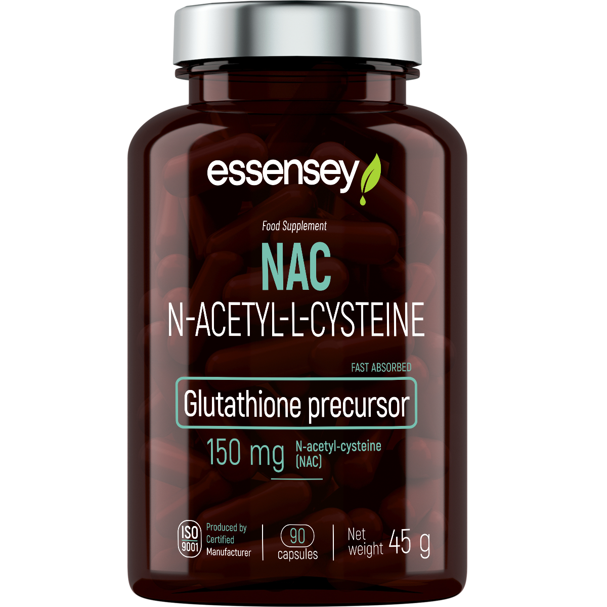 Essensey NAC – 90 Cápsulas | N-Acetil L-Cisteína