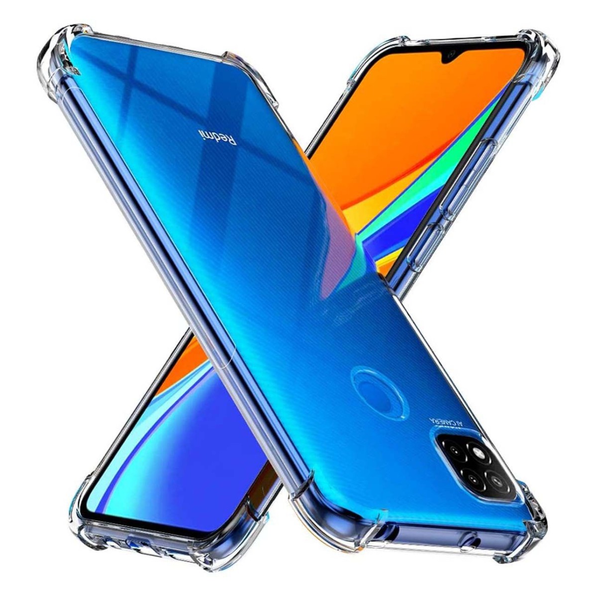 Tumundosmartphone Funda Gel Tpu Anti-Shock Transparente para Xiaomi Redmi 9C