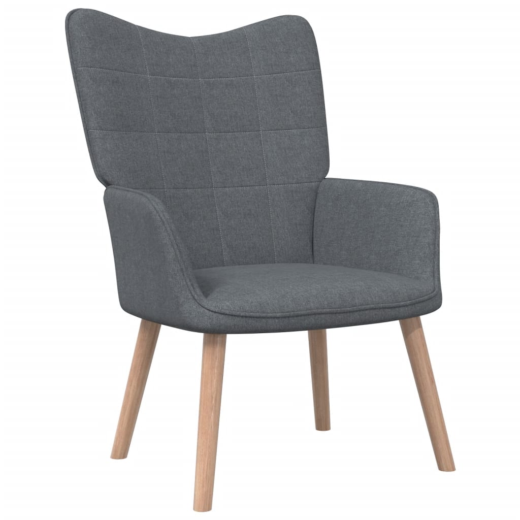 Vidaxl Sillón de Relax con Reposapiés de Tela Gris Claro
